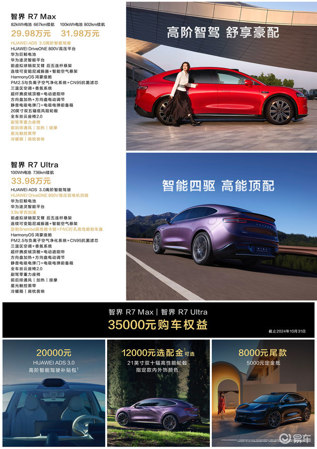 Zhijie R7 is officially listed, starting from 259,800 yuan/a total of 4 configurations
